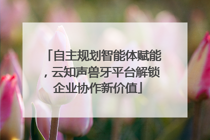 自主规划智能体赋能，云知声兽牙平台解锁企业协作新价值
