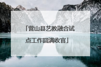 营山县艺教融合试点工作圆满收官