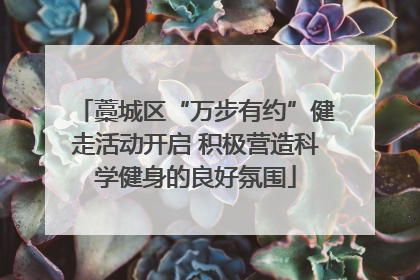 藁城区“万步有约”健走活动开启 积极营造科学健身的良好氛围