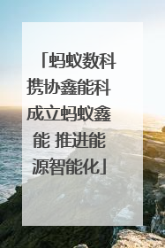蚂蚁数科携协鑫能科成立蚂蚁鑫能 推进能源智能化