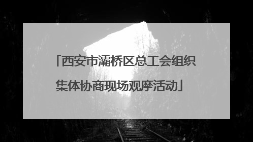西安市灞桥区总工会组织集体协商现场观摩活动