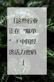 这些行业正在“爆单”！中国经济活力密码