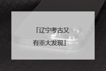 辽宁考古又有重大发现