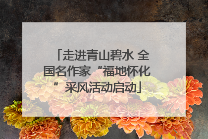 走进青山碧水 全国名作家“福地怀化”采风活动启动