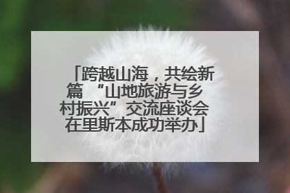 跨越山海，共绘新篇 “山地旅游与乡村振兴”交流座谈会在里斯本成功举办