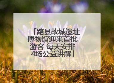 路县故城遗址博物馆迎来首批游客 每天安排4场公益讲解