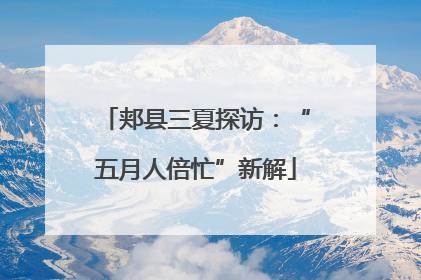 郏县三夏探访：“五月人倍忙”新解