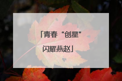 青春“创星” 闪耀燕赵