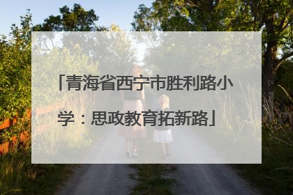 青海省西宁市胜利路小学：思政教育拓新路