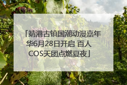 靖港古镇国潮动漫嘉年华6月28日开启 百人COS天团点燃夏夜