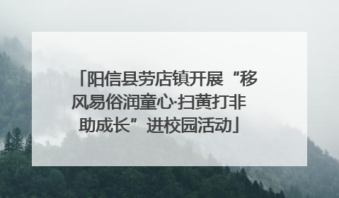 阳信县劳店镇开展“移风易俗润童心·扫黄打非助成长”进校园活动