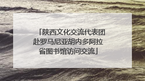 陕西文化交流代表团赴罗马尼亚胡内多阿拉省图书馆访问交流