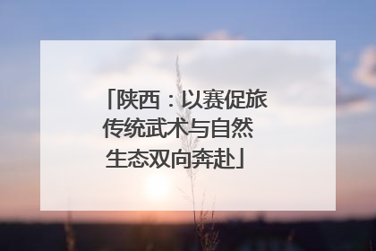 陕西：以赛促旅 传统武术与自然生态双向奔赴