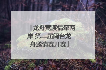 龙舟竞渡情牵两岸 第二届闽台龙舟邀请赛开赛