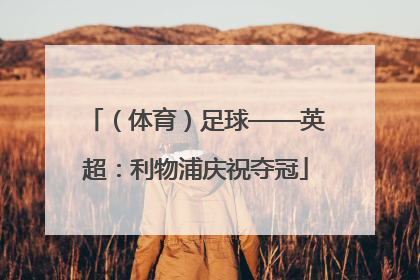 （体育）足球——英超：利物浦庆祝夺冠