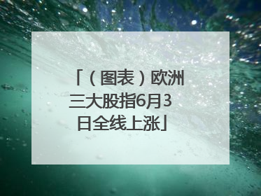 （图表）欧洲三大股指6月3日全线上涨