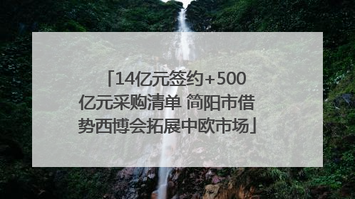 14亿元签约+500亿元采购清单 简阳市借势西博会拓展中欧市场
