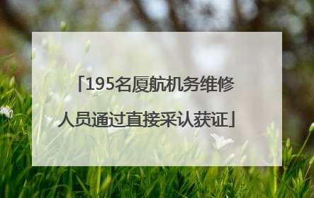 195名厦航机务维修人员通过直接采认获证