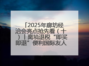 2025年廊坊经洽会亮点抢先看（十）丨离境退税“即买即退”便利国际友人“买买买”