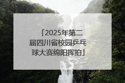 2025年第二届四川省校园乒乓球大赛绵阳挥拍