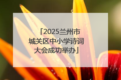 2025兰州市城关区中小学诗词大会成功举办