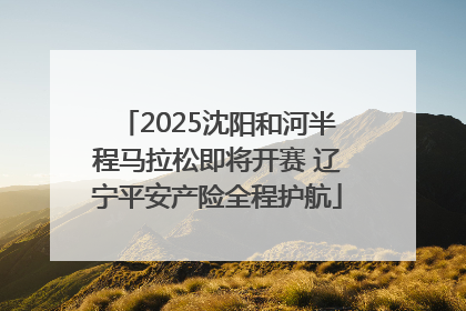2025沈阳和河半程马拉松即将开赛 辽宁平安产险全程护航