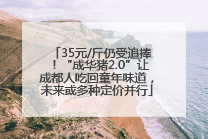 35元/斤仍受追捧！“成华猪2.0”让成都人吃回童年味道，未来或多种定价并行