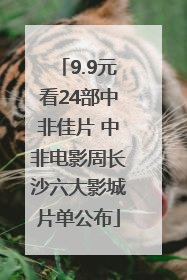 9.9元看24部中非佳片 中非电影周长沙六大影城片单公布