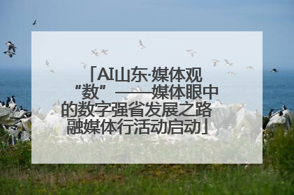 AI山东·媒体观“数”——媒体眼中的数字强省发展之路融媒体行活动启动