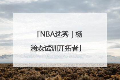 NBA选秀｜杨瀚森试训开拓者